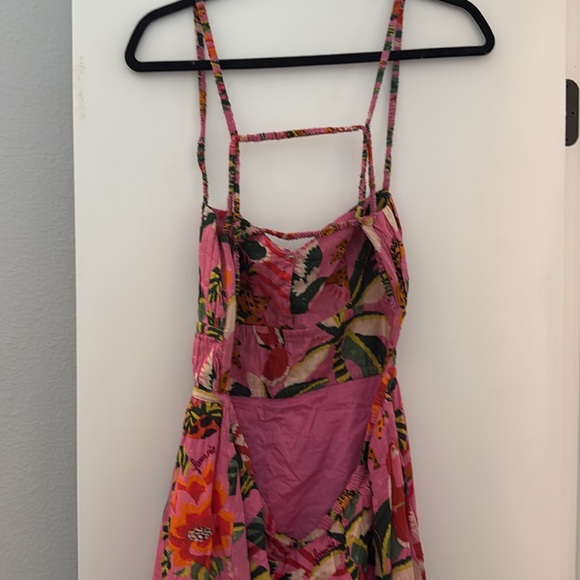 NWT FARM RIO LEOPARD FOREST MIDI DRESS SIZE LARGE - Picture 7 of 8